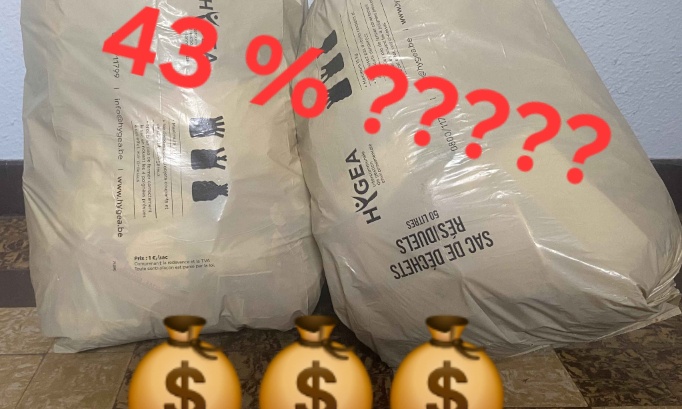 Stop à l'augmentation de la taxe poubelle à La Louvière !