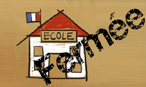 Non à la fermeture de l'école