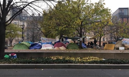 Dites NON aux camps des expulsés et des migrants sur les jardins Wilson à la Plaine-Saint-Denis