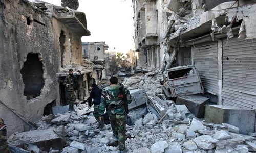 La population exsangue d'Alep