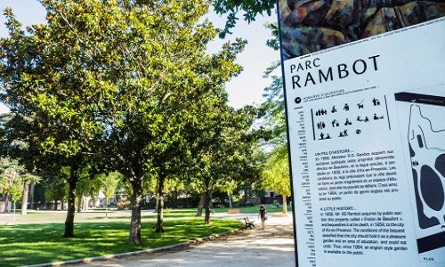 NON AU PARKING SOUS LE PARC RAMBOT ! NON AU SACRIFICE DES ARBRES !