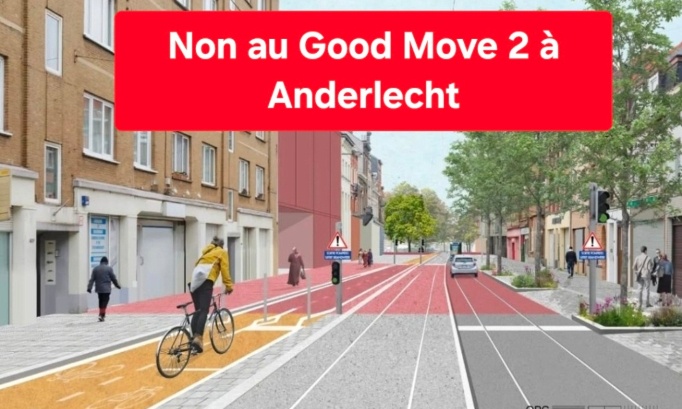 Non au Good Move 2 à Anderlecht