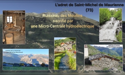 Abandon construction microcentrale hydroélectrique sur Le Vigny à St Michel de Maurienne 73140