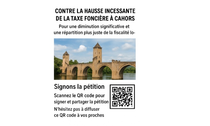 Contre la hausse incessante de la taxe foncière à Cahors – Pour une diminution significative et une fiscalité locale plus juste