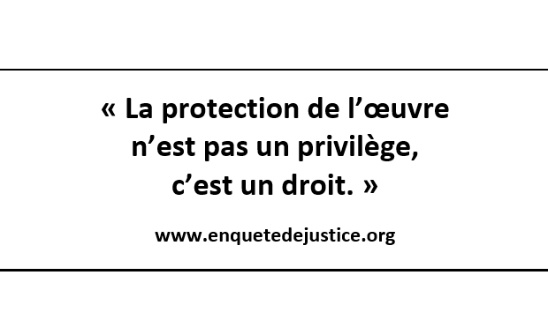 Non au pillage des oeuvres !
