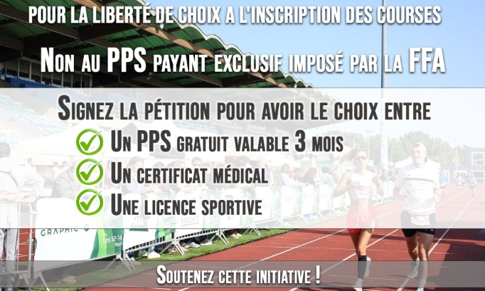 Non au PPS comme seul justificatif santé pour courir.