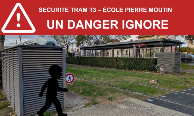 Sécurité passage à niveau Tram T3 – École Pierre Moutin : Protégeons les enfants