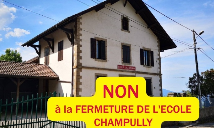 Pétition contre la fermeture de l’école Champully à La Roche-sur-Foron