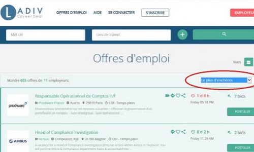 Non aux offres d'emploi aux enchères !