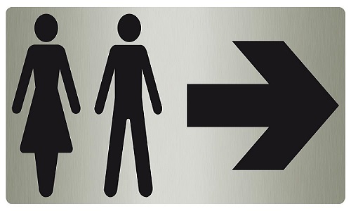 Non aux toilettes mixtes