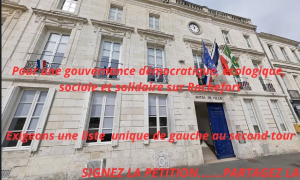 Pour une fusion de la gauche à Rochefort Charente Maritime au second tour