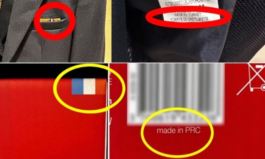 Interdisons le drapeau français sur les produits fabriqués à l’étranger