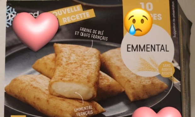 Pour le retour  des crêpes emmental chez Picard