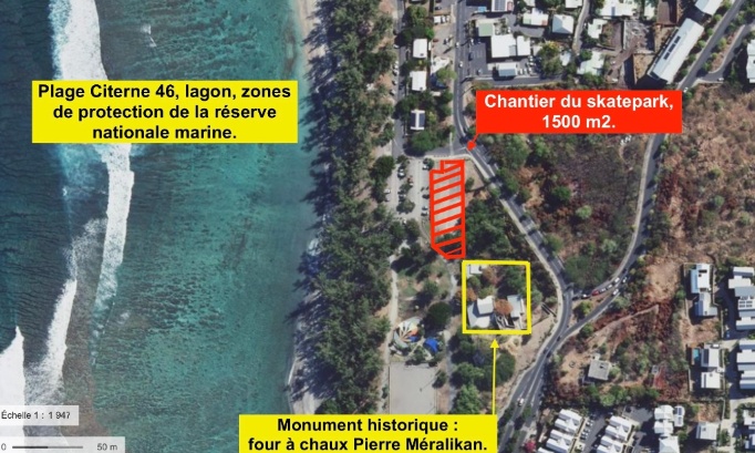 NON à la construction d'un skatepark à Saint-Leu (97.4), près de la plage Citerne 46.