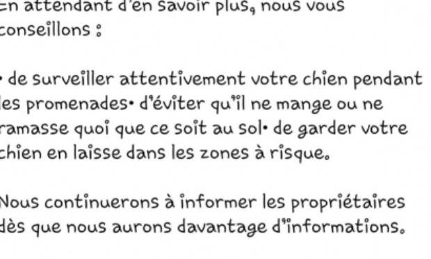 Interdisez l'accès au parc Albert jusqu'à ce que la sécurité soit assurée
