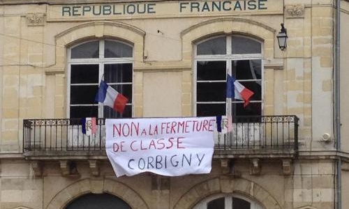 Non à une nouvelle fermeture de classe à Corbigny