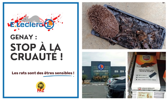 Stop à la cruauté au E.Leclerc Genay