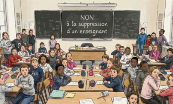 Non à la suppression de poste à l’école des Alouettes d'Aurillac