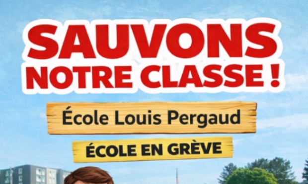 Non à la fermeture de classe de l’école Louis Pergaud