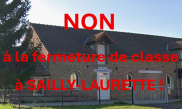 Pour le maintien de la classe de Sailly-Laurette