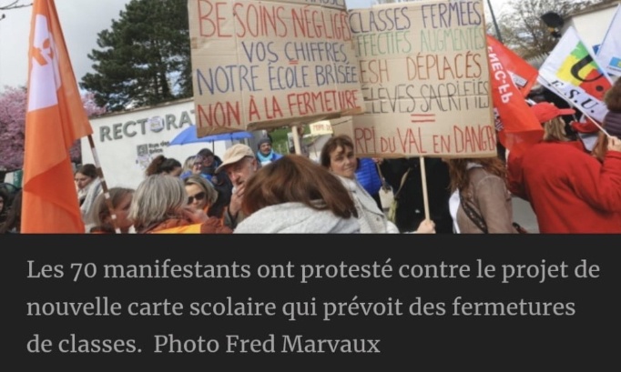 NON à la fermeture d'une classe du RPI du VAL