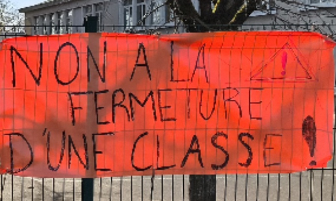Non a la fermeture d'une classe ! École Herriot !