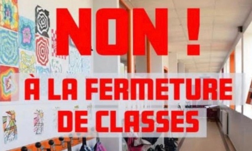 NON à la fermeture de la 15ème classe à l'école Albert Camus