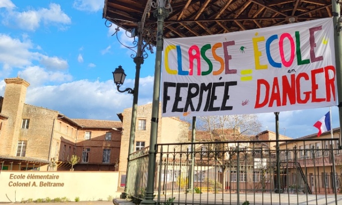 Stop à la fermeture d'une classe à l'école élémentaire Arnaud Beltrame