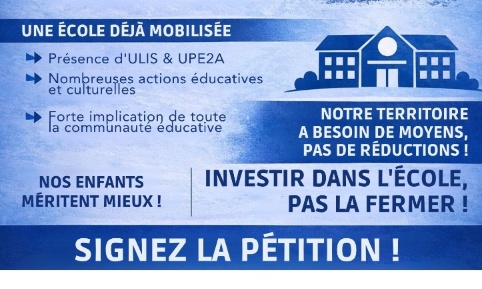 Non à la fermeture de notre classe : protégez l'avenir scolaire