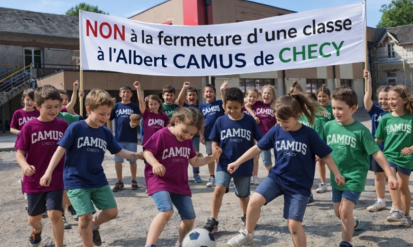 Pour maintien d'une classe à l'école Albert Camus de Chécy