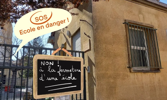 Non à la fermeture d'une école maternelle à Aix-en-Provence