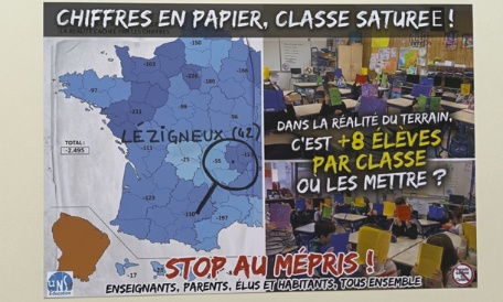 Non à la fermeture de classe à Lézigneux : Sauvons notre école !