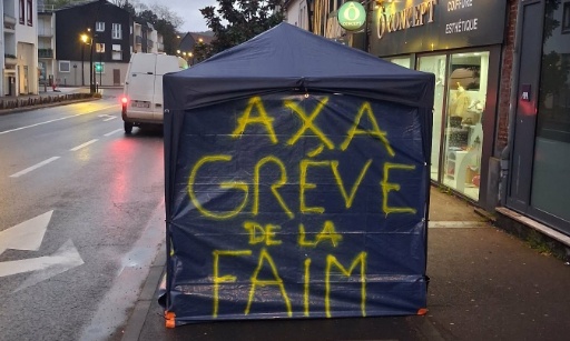 Ma vie contre un toit : Grève de la faim face au mépris d'AXA !