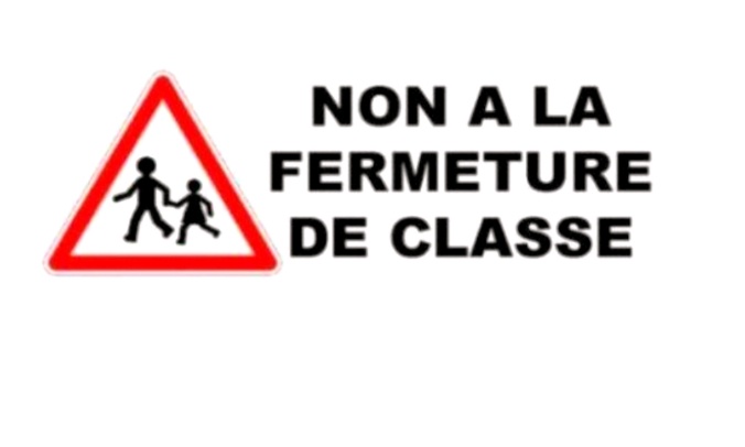 Non à la fermeture d'une classe à l'école Louise Michel