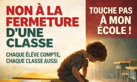 NON à la fermeture d'une classe à l'école du Littoral d'Agde