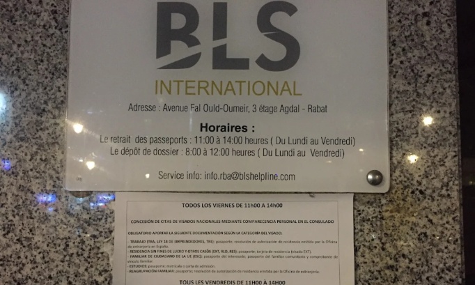 Pour suspendre immédiatement les rendez‑vous payants de BLS Rabat