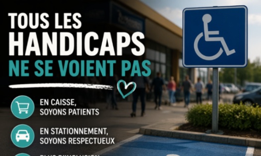 Une reconnaissance du handicap invisible aux priorités caisse et stationnement