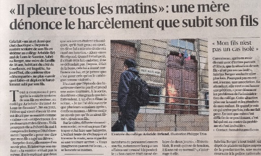 Stop au harcèlement d'élèves et injustice face au devoir de l'établissement