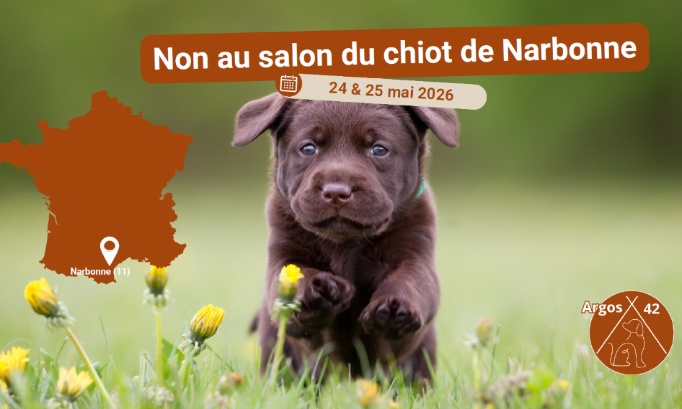 Non au salon du chiot de Narbonne !