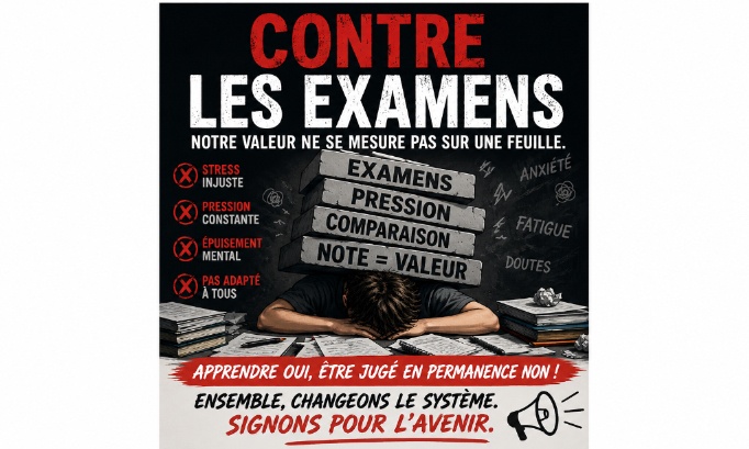 Pour que les établissements suivent la fédération belge sur les examens