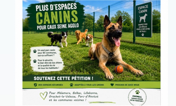 Création de nouveaux espaces canins sur le territoire de Caux Seine Agglo