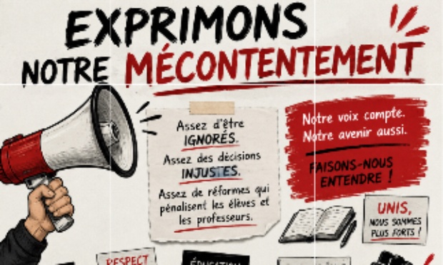 &Eacute;l&egrave;ves mobilis&eacute;s pour l&rsquo;avenir de l&rsquo;enseignement