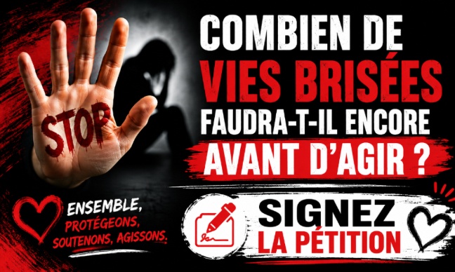 Combien de vies brisées faudra-t-il encore avant d'agir ?