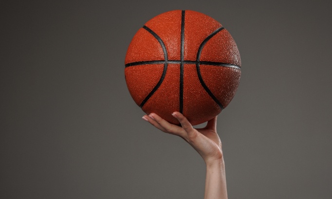 Gymnase en accès libre, terrain de basket synthétique, filets, terrain de basket couvert