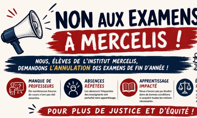 Annulation immédiate des examens Mercelis