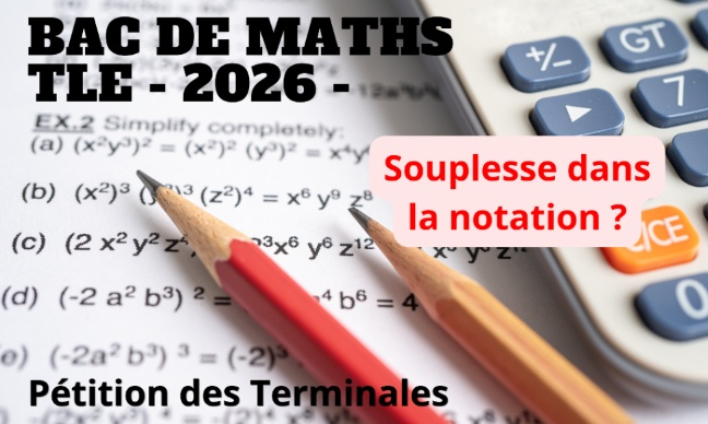 Pour une correction plus souple du bac maths spécialité 2026