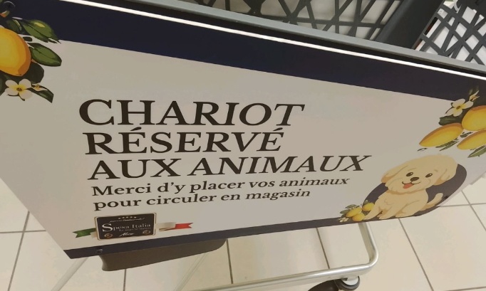 Pour l'extension des caddies d&eacute;di&eacute;s aux animaux