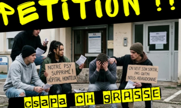 CSAPA CH Grasse, PSY supprimé, jeunesse en danger !