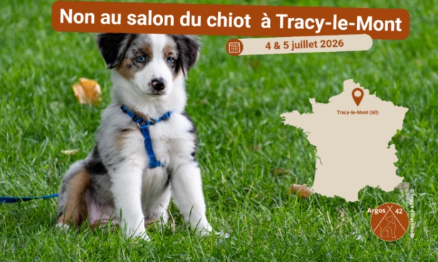 Non au salon du chiot &agrave; Tracy-le-Mont
