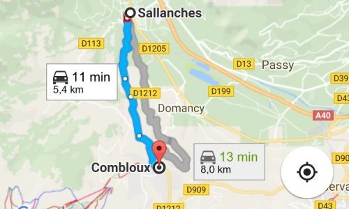 Limiter, voire interdire l'accès à l'ancienne route de Combloux lors des périodes d'affluences touristiques